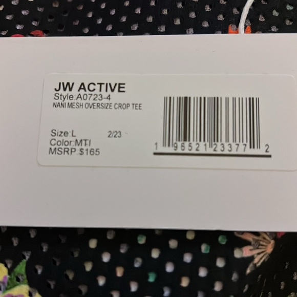 Johnny Was Active large Nani  mesh, oversize crop tee - Picture 3 of 6